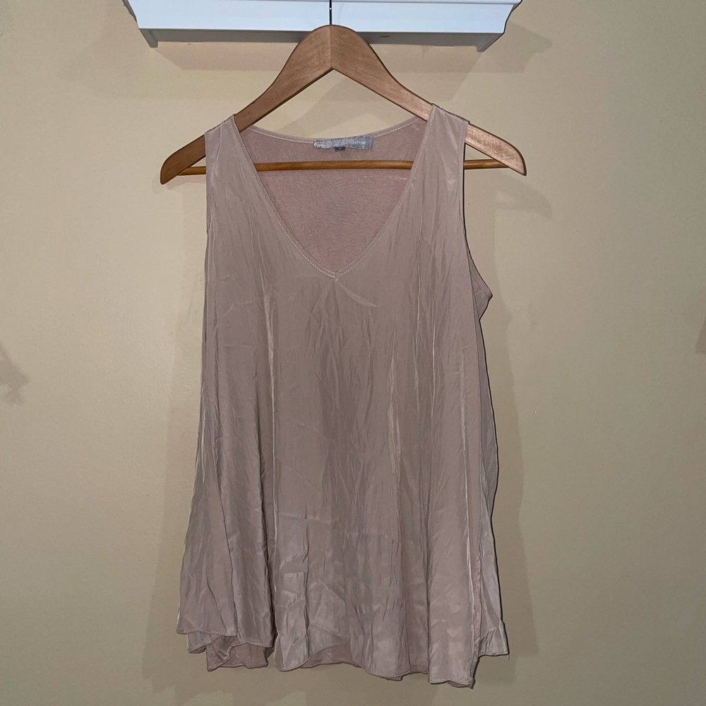 Lola & Sophie Tan Cold Shoulder Top